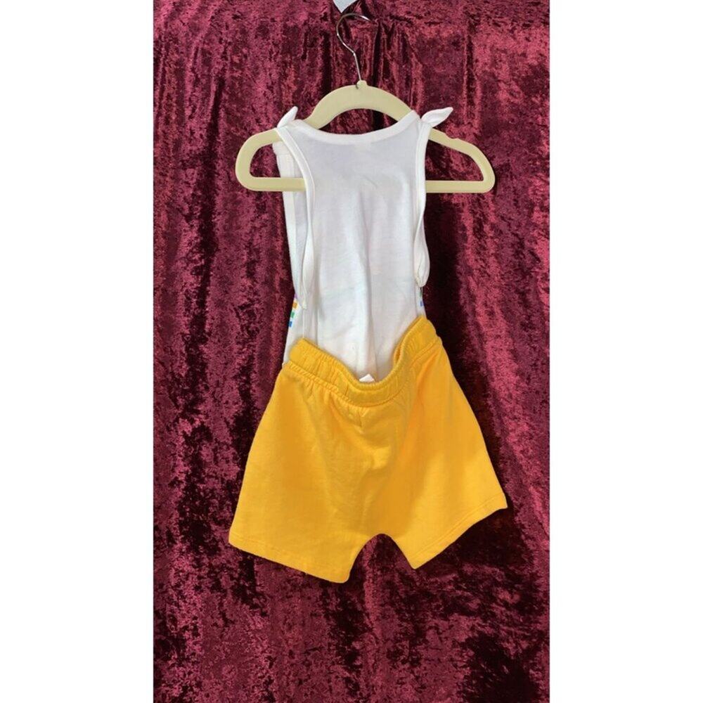 Tucker + Tate Girls' rainbow bividi and shorts set. - Picture 3 of 5